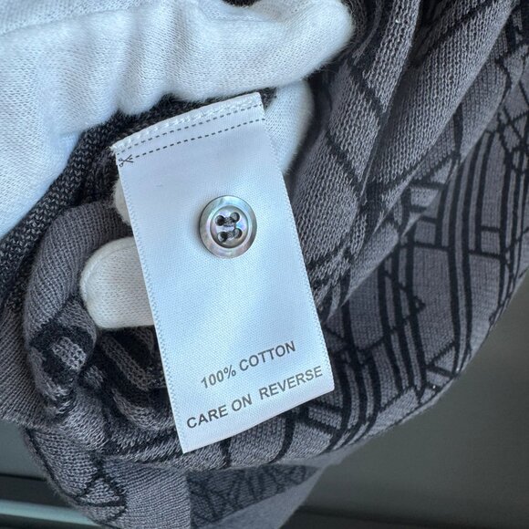 Billy Reid Stained Glass Cotton Sweater Polo - Picture 4 of 4